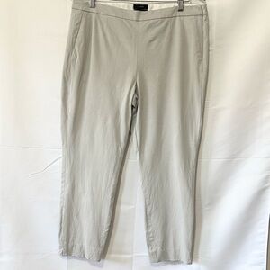 J. Crew Gray Ankle Cropped Pants with Tailored Fit